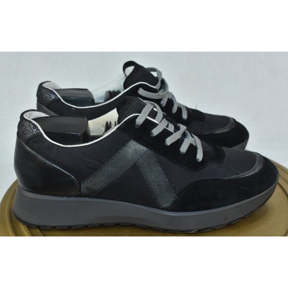 Munro Piper Womens Sneakers 9 M Comfort Walking Black Shimmer Shoes Lace Up - Picture 3 of 10